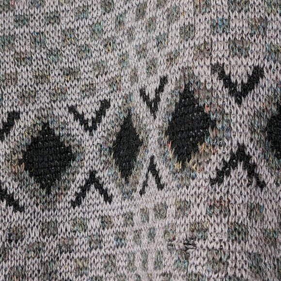Vintage collared geometric sweater - Picture 3 of 4